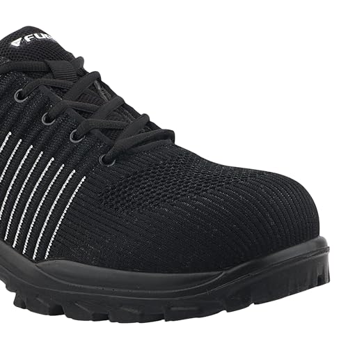 Image of FUEL Aqua Safety Shoes for Men with Excellent Grip, PU Single Density Sole, Light Weight Construction Shoes, Slip Resistance Lace-Up Industrial Composite Toe Cap Footwear (200 J)