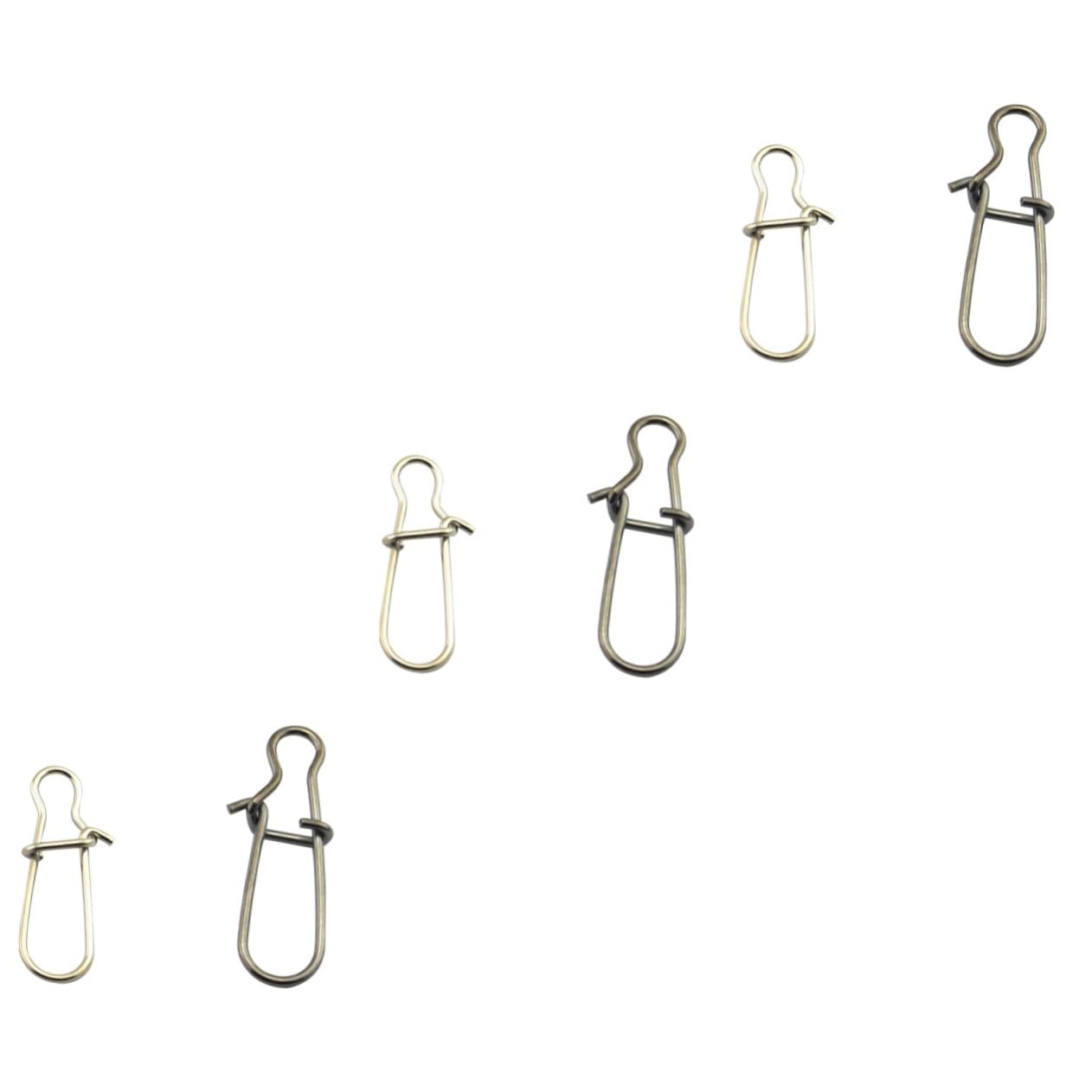 POPETPOP 300 Pièces connecteur de Broche de pêche émerillon de pêche Fermoir de pêche Pieces Fishing goupille connecteur de sécurité pour la pêche connecteur de leurre de pêche palier Pivot
