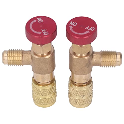 Adaptador de Válvula de Control para Refrigeración TANIQIACA, 2 piezas, macho 1/4 SAE a hembra 5/16 SAE para R410A miniatura 6