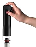 Rabbit Electric Wine Preserver with Stoppers (Electric Black)