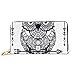 Produktbild JHGFG Mode Handtasche Reißverschluss Brieftasche Vektor dekorative Eule Pfeil Zentangle Kunst Telefon Clutch Geldbörse Abendkupplung Blocking Leder Brieftasche Multi Card Organi