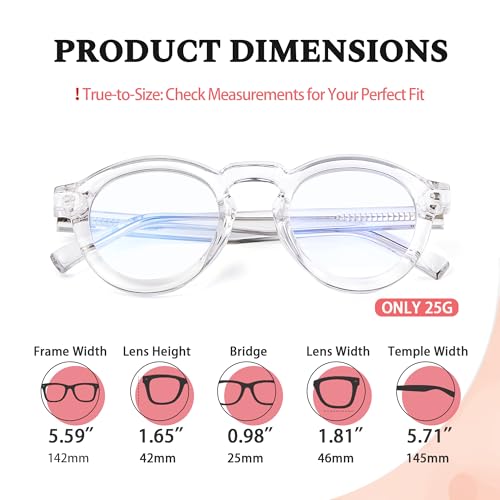 Image of Blue Light Blocking Glasses for Women Men, Square Thick Frame Anti Eyestrain & UV Glare JF6218