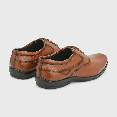 Image of Centrino Formal Shoes for Men | Lightweight Comfortable Office Shoes for Man Stylish | Cushioned Insole Lace-Up Shoes for Men | Durable TPR Sole | Trendy Classic Design Footwear for Men (8117)