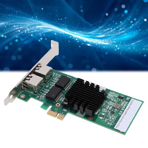 Yoidesu PCI Express Network Card, Dual RJ45 Ports 1Gbps Gigabit Ethernet Adapter with 82575 Chipset for Wins 11 10 8.1 7 Server miniatura 4