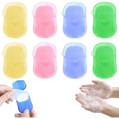 Jabón Papel Mini Portátil para Viajes y Actividades al Aire Cover