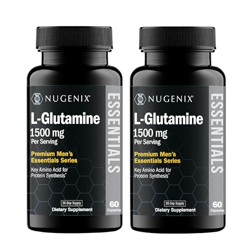 Nugenix Essentials L-Glutamine, 1500mg Botanical Glutamine Amino Acid 120ct