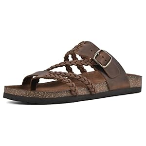 WHITE MOUNTAIN Women’s Hayleigh Signature Comfort Molded Braided Footbed Sandal