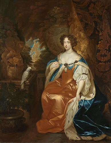 Impression sur toile Mary Stuart tableau portrait Caspar Netscher