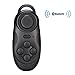 Produktbild UBMSA-Mini drahtlose Bluetooth Gamepad Fernbedinung Fernsteuerpult Steuerung Remote Controller Android Handy Fernbedienung für 3D VR Brille Google Karton Beamer Selfie Kamera Shutter Wireless Maus Musik Player Ebook Tablet PC TV-Black