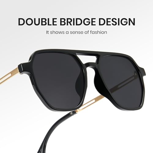 Cyxus Aviator Sunglasses for Women Trendy Shades UV Protection for Beach Music Festivals Shopping 11954