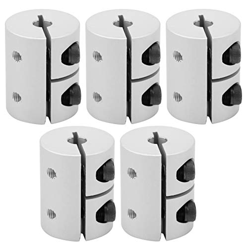Acoplador de eje acoplamiento rígido-5 piezas acoplador de eje conector de aleación de aluminio para impresora 3D Servo Motor paso a paso Cover