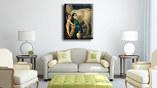 Image of Tallenge - Yashoda Krishna - Raja Ravi Varma Mythology Collection - Large Poster Paper (23 x 30 inches)