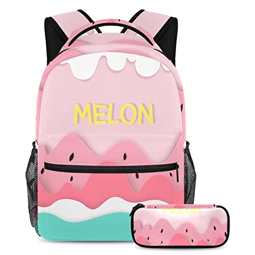 Sac à dos ordinateur portable léger et décontracté motif dessin animé moderne pour femme homme