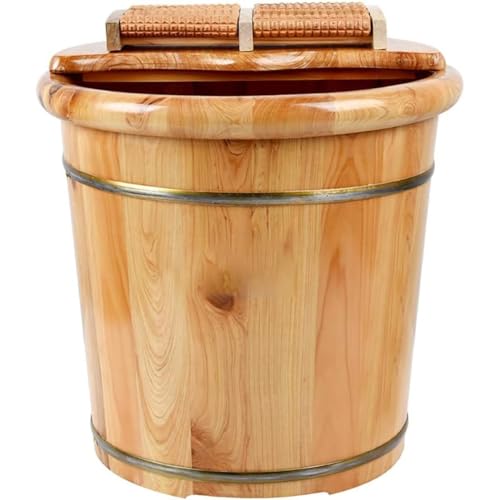 Bañera de pie de madera sólida para spa y pedicura miniatura 2