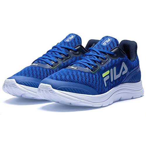 Tenis Fila Athlon, Infantil, Azul/Marinho/Limao, 36