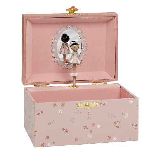 Little Dutch 125308 - Joyero musical con diseño de flores, color rosa