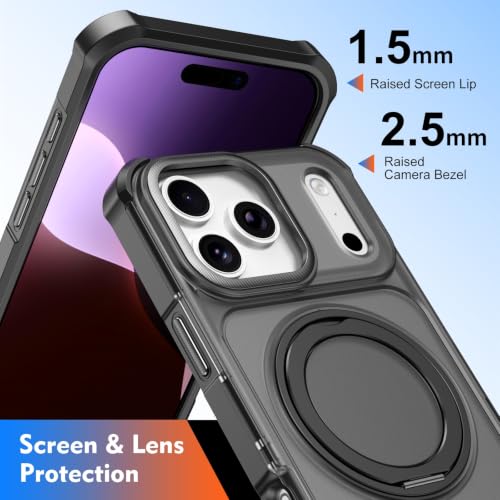 Coque iPhone 12 Pro Max anti-chute avec support béquille orange - 2