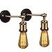 180 ° Regulowany Ścianie Ścianie Oświetlenie 2 Pack, Vintage Przemysłowe Lampy Wall Headboard Light Opiekun, Wystrój Domu Wystrój Łazienki Wojennej Ganek Garaż