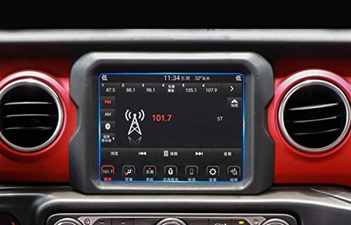Verre trempé Jeep Wrangler JL 2018 : protection d'écran anti-rayures pour GPS 8,4 pouces