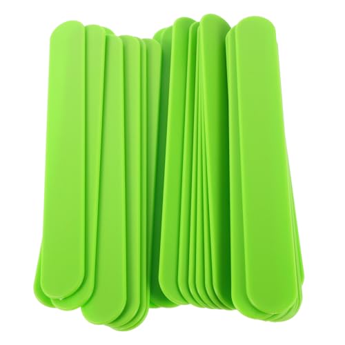 minkissy 25Pcs Reusable Plastic Tongue Depressors for Oral Smooth Edges Durable Scrapers for Adults for Pediatric Use DIY Projects