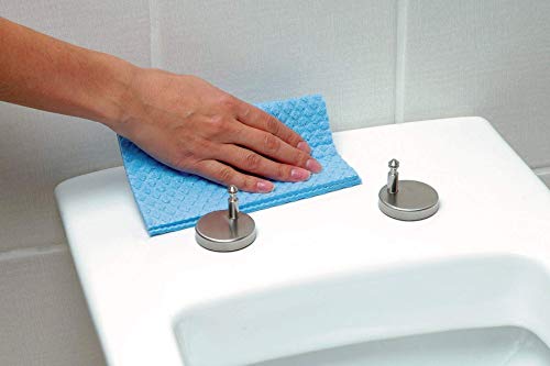Abattant WC design en forme de D avec charnières rapides haut de gamme