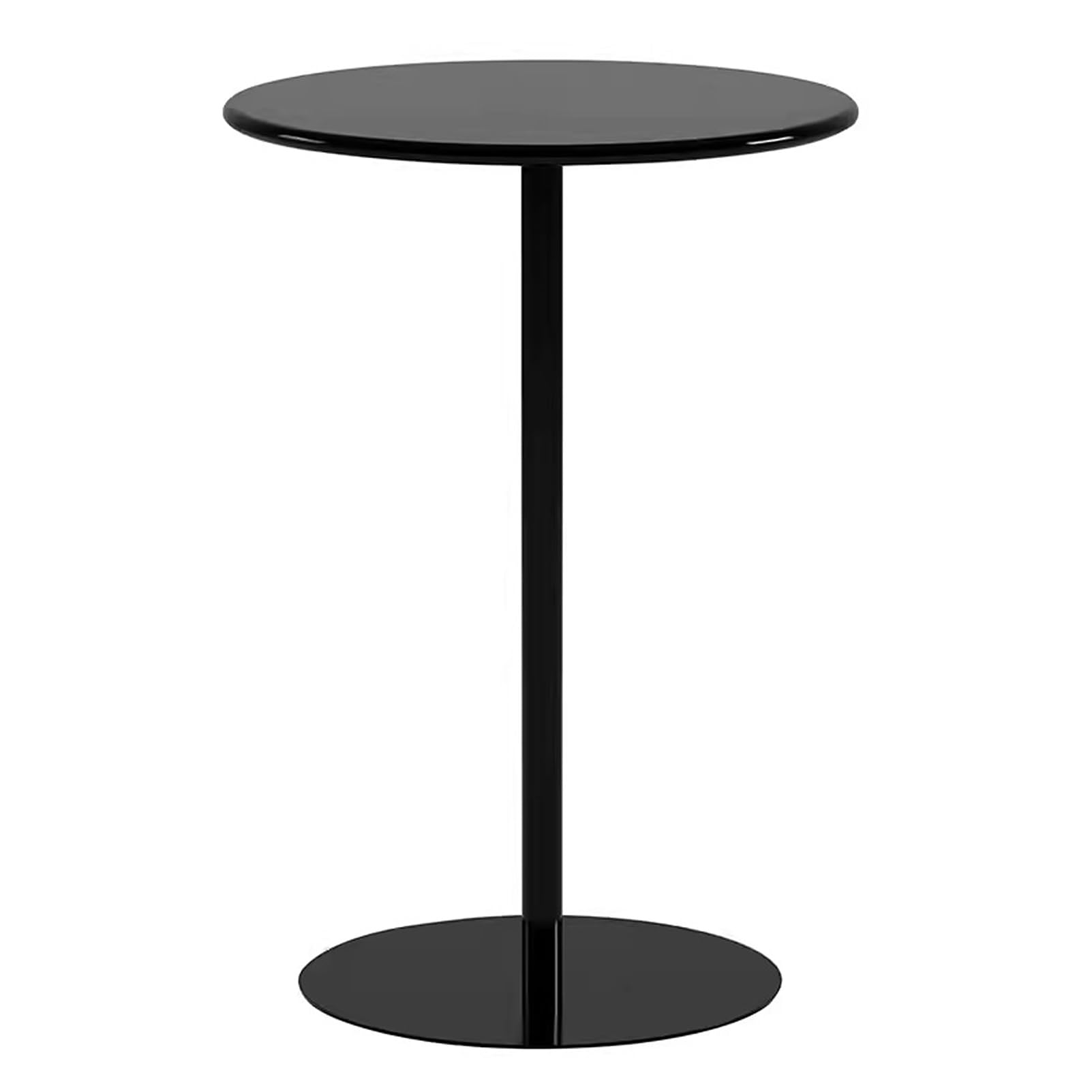 Piccolo tavolo rotondo da bar alto con robusta base in metallo, salvaspazio, tavolo da pranzo per cucina, arredamento moderno per la casa, ideale per piccoli spazi