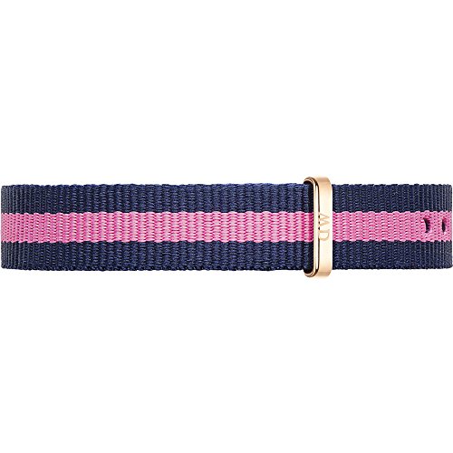 Preisvergleich Produktbild Daniel Wellington Unisex Classy Winchester Uhrenarmband Lederbänder Textil blau-rosa / roségold DW00200077