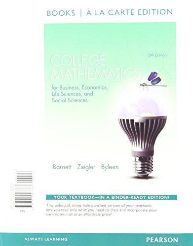 College Mathematics for Business, Economics, Li... 0321947592 Book Cover