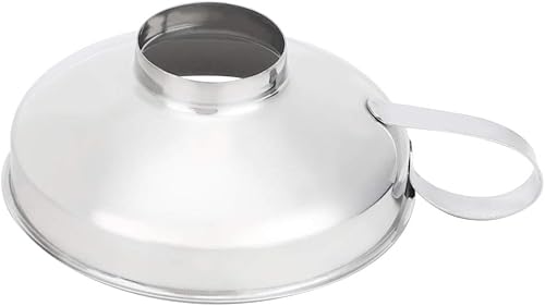 Miniatura 7 de Juego de vasos de embudo de acero inoxidable, diseño duradero, orificio ancho para granos grandes, superficie pulida de espejo, diseño de arco,