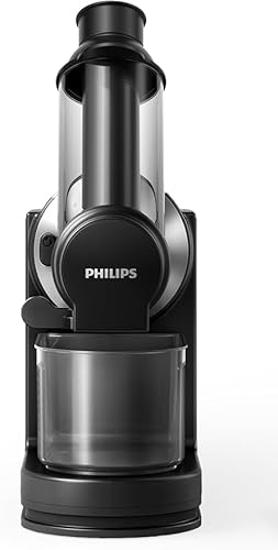Foto von Philips Domestic Appliances HR1889/70 Slow Juicer, Entsafter für kaltes Pressen & maximale Nährstoffextraktion Schwarz
