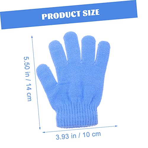 Thickened Fleece Gloves for Boys and Girls 6 Pairs Winter Mittens Warm Finger Mittens Non-skid Gloves for Indoor/outdoor2