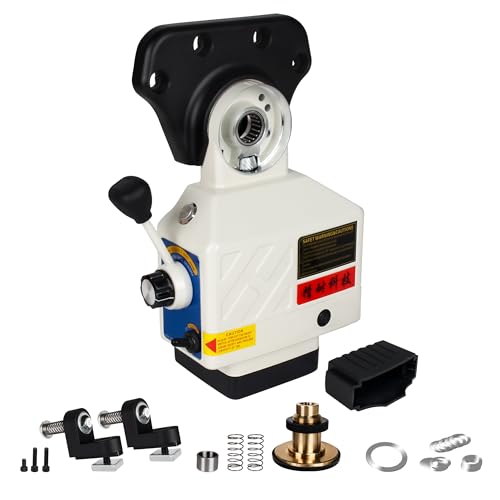 YIDOFENG 110V X-Axis Power Feed 650IN-Lb Torque for Milling Machine, Power Table Feed 2-200RPM Adjustable Rotate Speed for Bridgeport and Some Knee Type Milling Machine