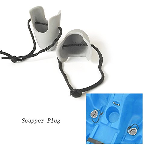 Scupper Plug, Andoer O melhor kit universal de plugue caiaque scupper em forma de U com cordão