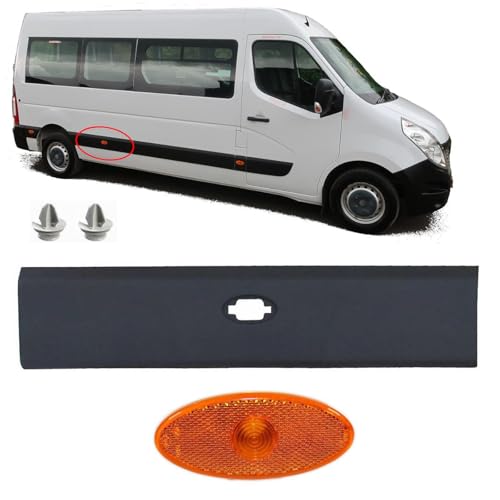NONSTOP AUTO Rear Right Side Body Moulding Panel Trim with Side Marker Light For RENAULT Master III VAUXHALL Movano B NISSAN Interstar NV400