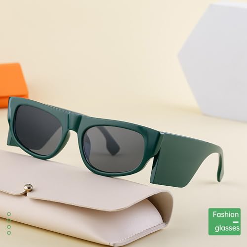 Lunettes de soleil œil de chat à branches larges au design graphique unique