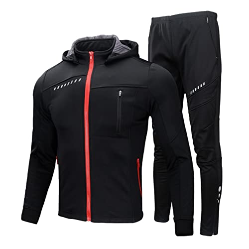 SJASD Herren Winter Fahrradjacke Thermo-Vlies Regenjacke Wasserdichter Anzug Für Damen, Winterjacke Wasserdicht Atmungsaktiv Reflektierendfür Radfahren Sport,XL Cover