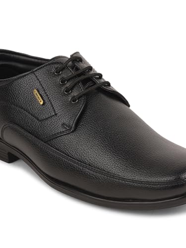 Image of Liberty Fortune UVL 134 Formal Lacing Derby Shoes for Men with PU Sole | Comfortable Upper and Lightweight | Cushioned Footbed | Durable and Trendy Design | Quick Wear Elastic Laces