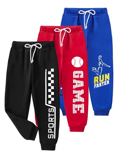 Image of Kuchipoo Boys Regular Fit Track Pants - Pack of 3