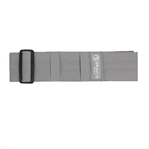 Hip Mini Band Super Forte Cinza Ajustável Premium Bravus
