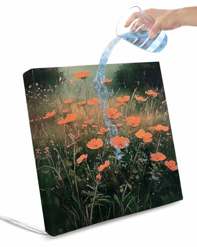 Hokiten Red Spring Floral Outdoor Cushion Chair Cover Set of 2 - Waterproof Couch Seat Covers, Modern Oil Painting Botanical Patio Furniture Protector Cushions Slipcovers for Sofa/RV, 24