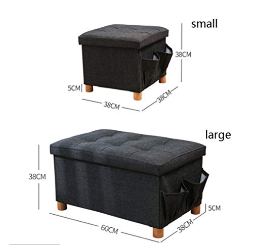Repose-Pieds Boîtes de Rangement Ottoman pour Optimiser les Petits Salons - 4