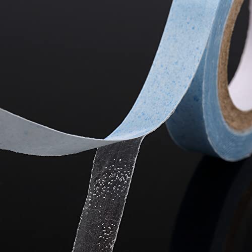 dalishopp 1 rolo de 0,8 cm 3 jardas fita de cabelo à prova d'água cola adesiva dupla face para exte