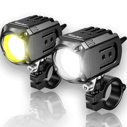 【新品同様】カエディア フォグランプ KDR-K10 + ステー付き Kaedear 【 爆光フォグ 】 バイク フォグランプ LED 車検対応
