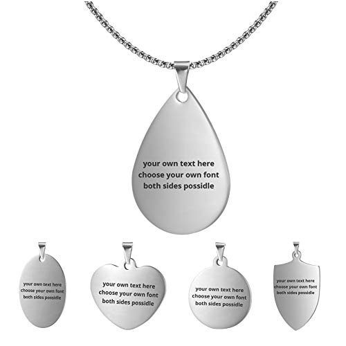 Collar con colgante de placa de identificación personalizable para hombre, grabado gratuito, acero de titanio, hebilla del ejército, etiqueta de perro, novio, marido, papá, regalo de cumpleaños, Acero