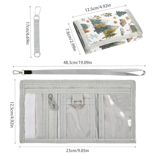 ALAZA Kids Wallets for Boys Girls Toddler Trifold Wallet Children Small Cartoon Village with Zipper Coin Pocket3