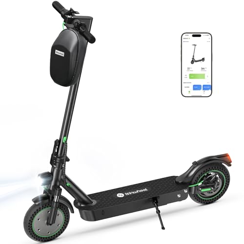 isinwheel Electric Scooter Adults, 38/22/19 Miles Long Range, 21/19MPH Max Speed, 750/500/350W Motor Escooter for Adults Commuting, Foldable E-Scooter with Turn Signal & Dual Shock Absorbers