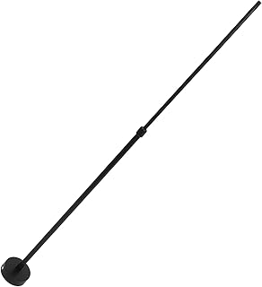 VILLFUL Poste Alargador de Luz Ajustable de 100 CM para Lámparas Fluorescentes Varilla Extensible de Hierro Resistente Color Metálico Soporte para Luminarias de Techo Adecuado para