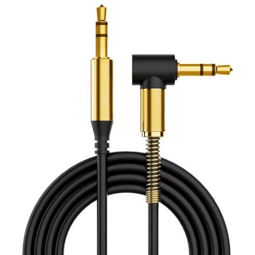 【UTILIZZO PRATICO】 Cavo jack 3.5 con jack di ingresso standard trasmette l'audio senza un convertitore. Consente il collegamento audio di cuffie con cavi rotti, autoradio che necessita di cavi e fili