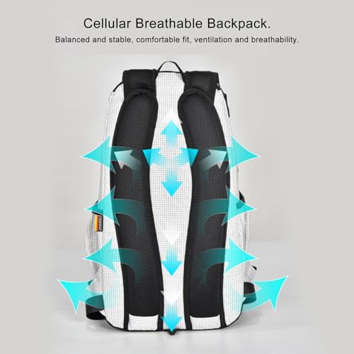 Mochila de capacidad para viajes y camping con funda de lluvia portátil 7