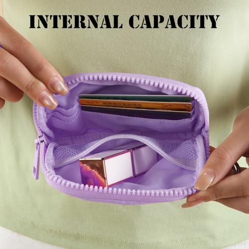 Image of The Iris Wallet Zipper Mini Coin Purse Keychain ID Holder Wallet